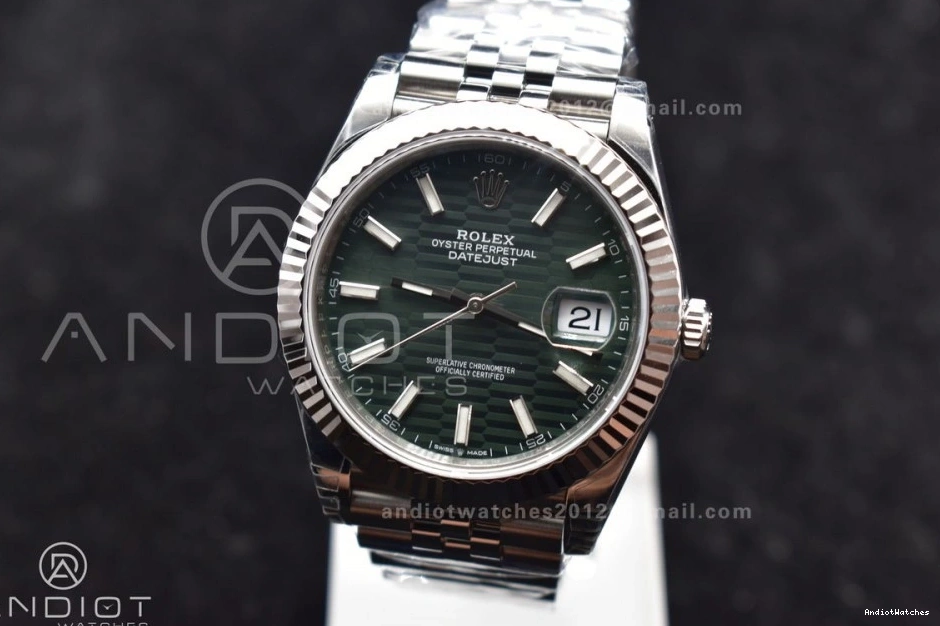 DateJust Edition VSF VS 126334 Bezel Best Textured on Green 1:1 Refined Fluted Dial 641 41 Bracelet Jubilee 904L Steel 1013